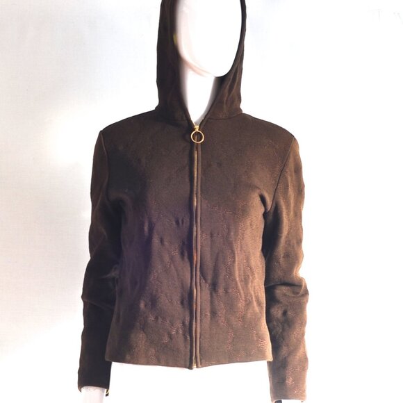 Gianni Versace Jackets & Blazers - Gianni Versace Wool Hooded Jacket With Stitch Detail - Italy